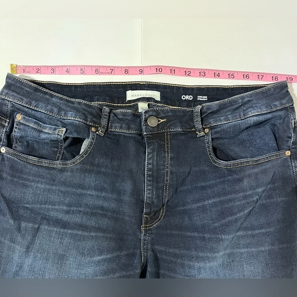 WARP + WEFT ORD Chicago Straight Fit Comfort Stretch Jeans size 38x30